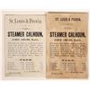 Image 2 : Illinois Steamer Calhoun Trade Cards c. 1883  (2) [191737]