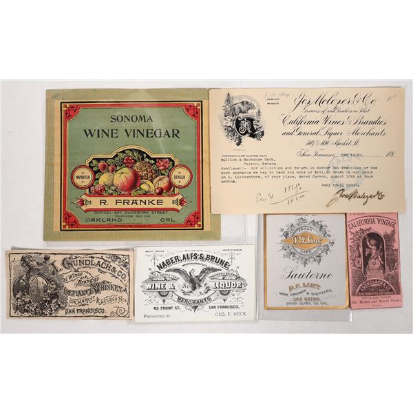 California Wine & Liquor Labels [191799]
