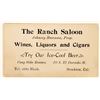 Image 1 : Ranch Saloon Business Card [188972]