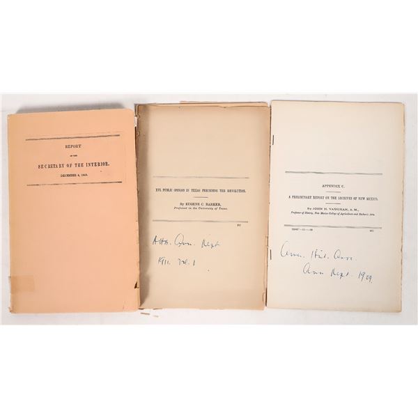 Report of the Secretary  of the Interior c. 1853 for California, New Mexico and Texas [191739]