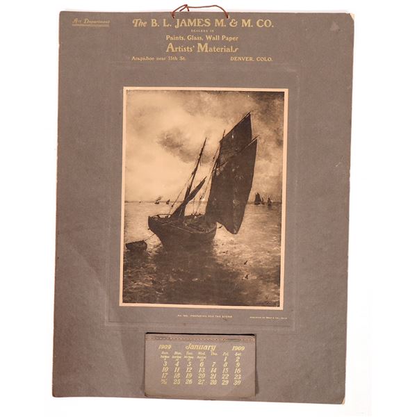 Advertising Calendar, c1909, Colorado [192843]