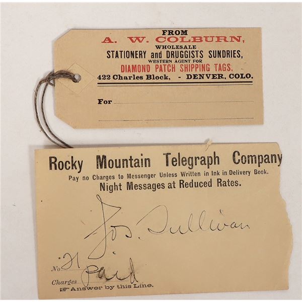 Rocky Mountain Telegraph Cover [192978]