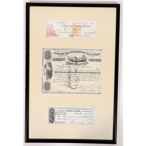 Framed Boston Ephemera, 1848-1870 [193112]