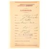 Image 1 : Faro Table Gambling License, 1893 [190925]