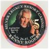 Image 1 : Silver Legacy Kenny Rogers $5 Gaming Chip [192684]
