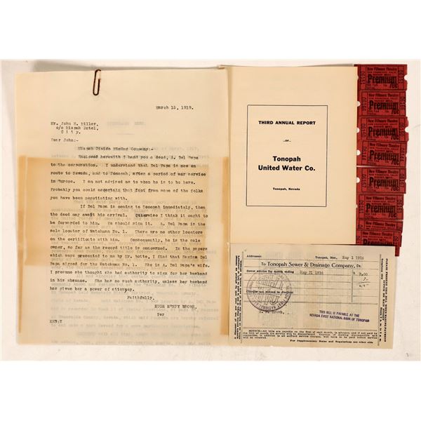 Tonopah, Nevada Ephemera Group [190915]