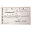 Image 1 : Washington Guard, Virginia City, Nevada Document for Rent of Armory [192819]