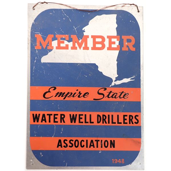 Metal Well Driller Sign [193327]