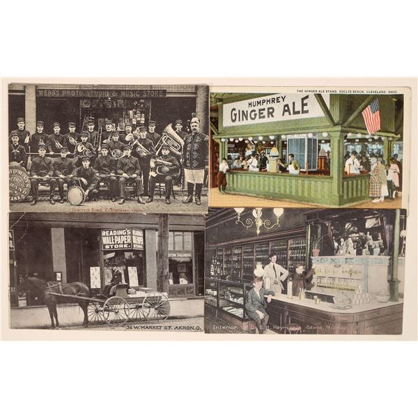 Ohio Store Postcards, c1900-56 (4) [191427]