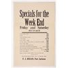 Image 1 : F J Regan Handbill, c. 1910 [191490]