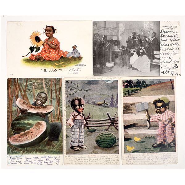 African American Postcards, c1901-08 (5) [193052]