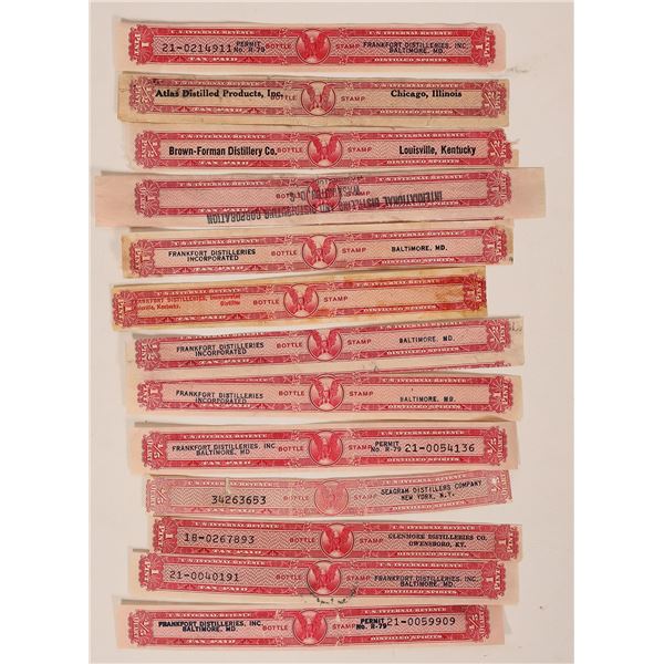 Distilled Spirits Revenue Stamps, 12 [191684]