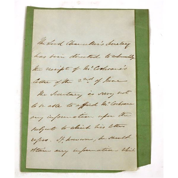 George Street an Ohio Congressman, Signed Letter [191271]