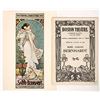 Image 1 : Sarah Bernhardt Art Nouveau Postcard and 1906 Program [191544]
