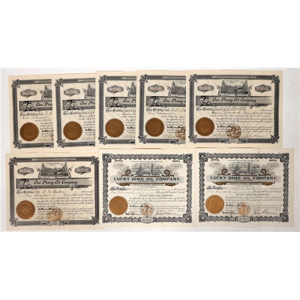 Coin Named Oil Stock Certificates, 8 [192795]