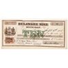 Image 1 : Delaware Mine $10 Scrip 1865 [192535]