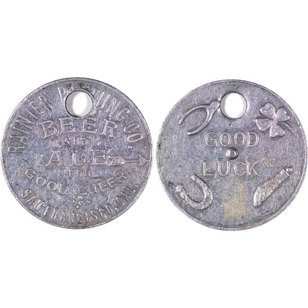 Rainier Beer Token, c 1915 [129297]