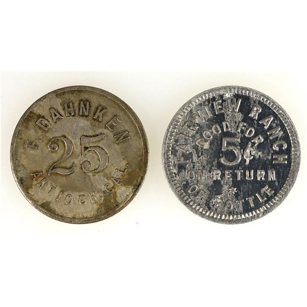 California Tokens (2) [192435]