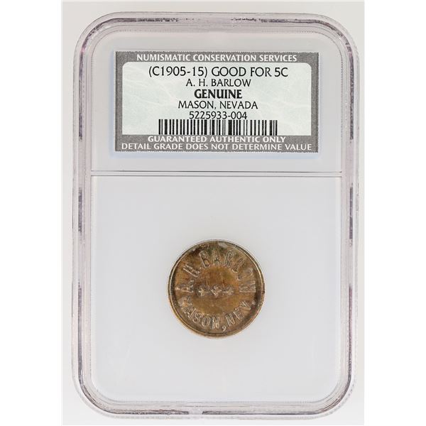 A. H. Barlow Token [191882]
