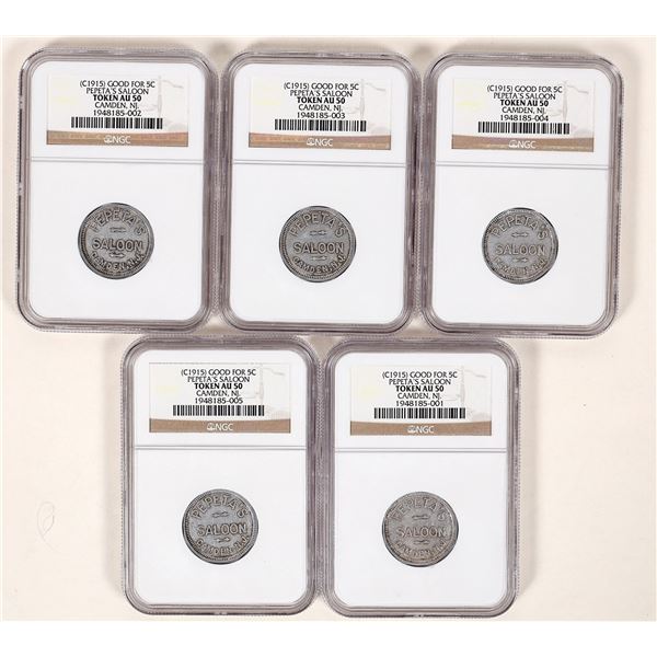 Pepeta's Saloon High Grade Tokens (5) [192391]