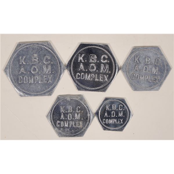 Kanto Base Command Airmen's Open Mess Tokens (5 denominations) [192520]