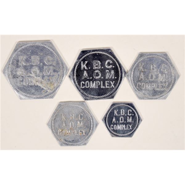 Kanto Base Command Airmen's Open Mess Tokens (5 denominations) [192521]