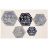 Image 1 : Kanto Base Command Airmen's Open Mess Tokens (5 denominations) [192521]