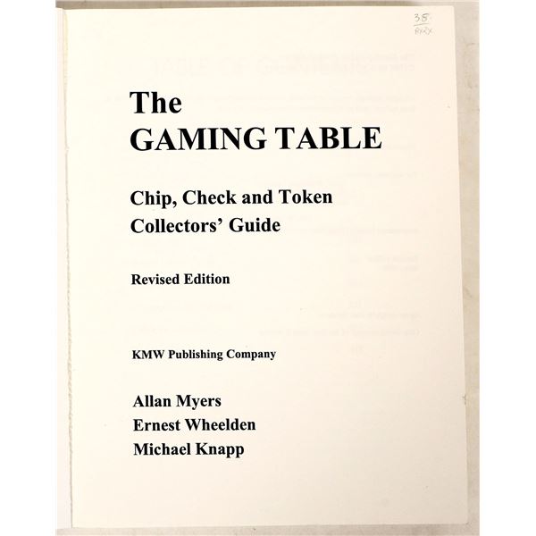 Chip, Check and Token Collector's Guide by Myers [190938]