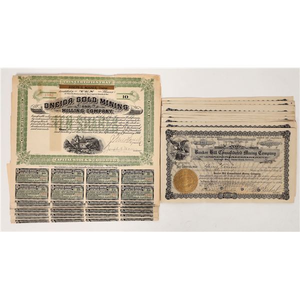 Amador County Mine Stock Certificates (20) [192708]