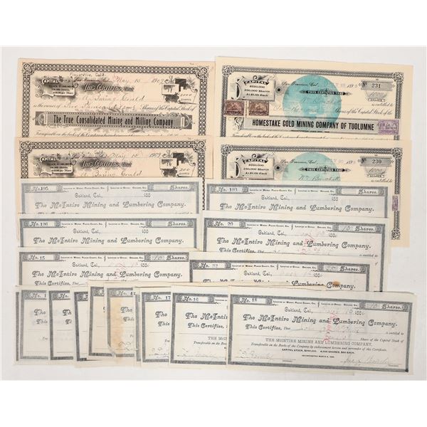 El Dorado/Placer Mining Stocks, 1886-1909 [191919]