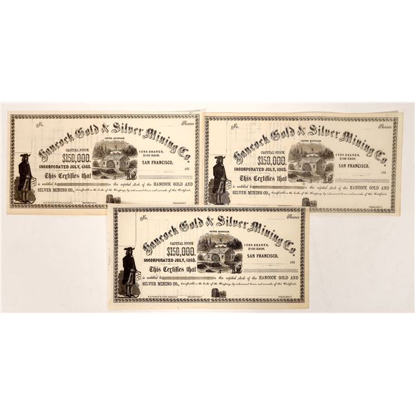 Silver Mountain CA Mining Stocks, 1860s [191899]