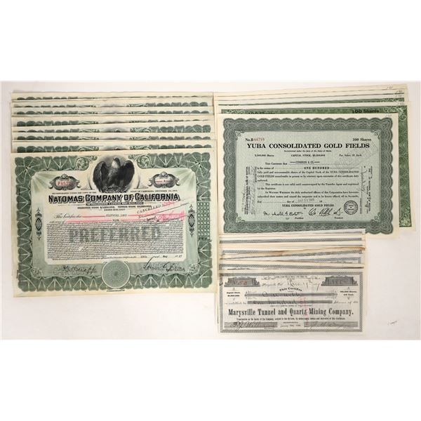Yuba County Mining Stock Certificates (41) [192709]