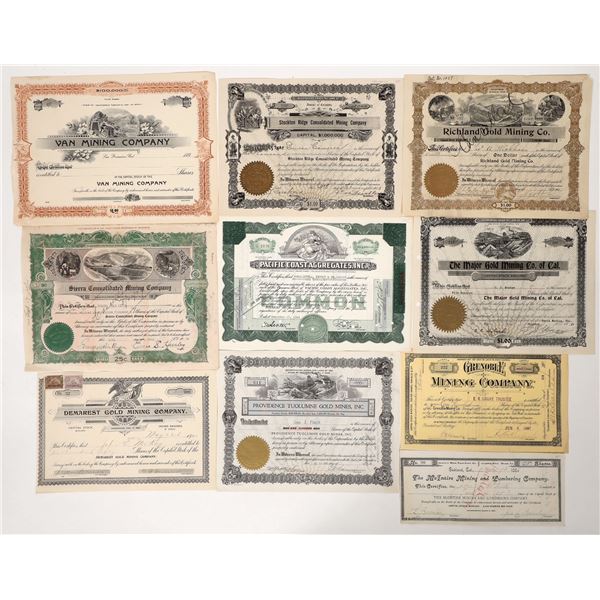 California Mining Stock Group, 10, 1886-1946 [192574]