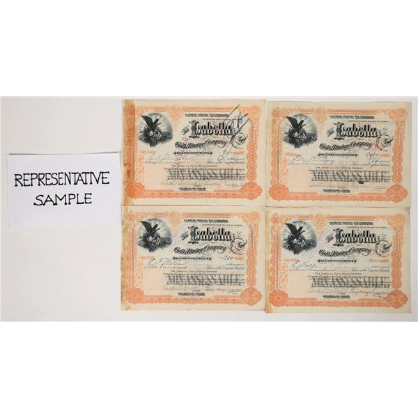 Isabella Gold Mining Stock with Percy Hagerman Signatures, 200 [192325]