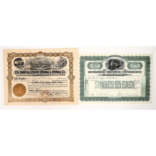 Bullfrog Mining Stock Pair, 1905 [191255]
