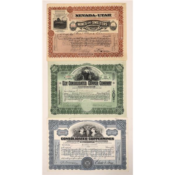 Ely Mining Stock Trio [192117]