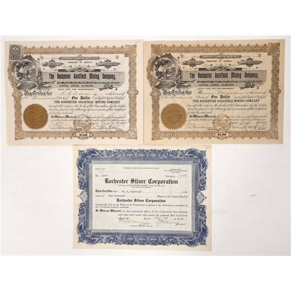Rochester Mining Stock Trio [192461]