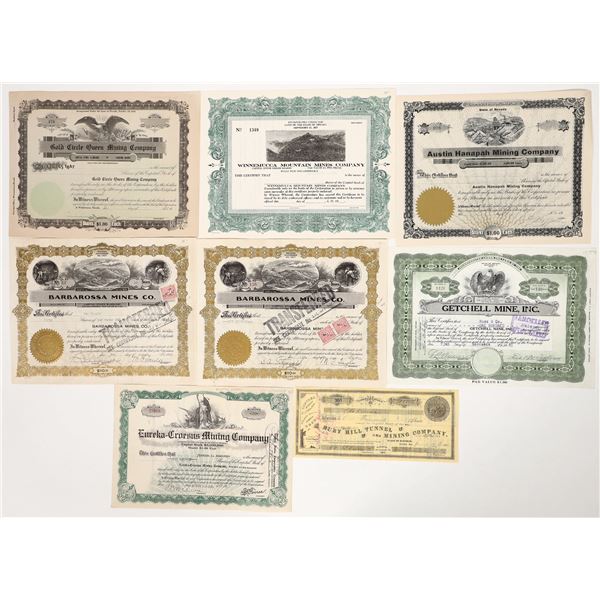 Central Nevada Mining Stocks, 8, 1888-1945 [192459]