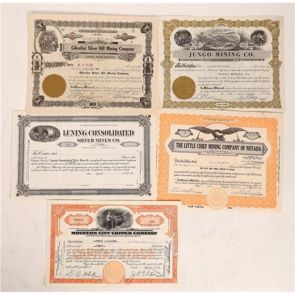 Nevada Small Town Mining Stocks, 5 [192180]