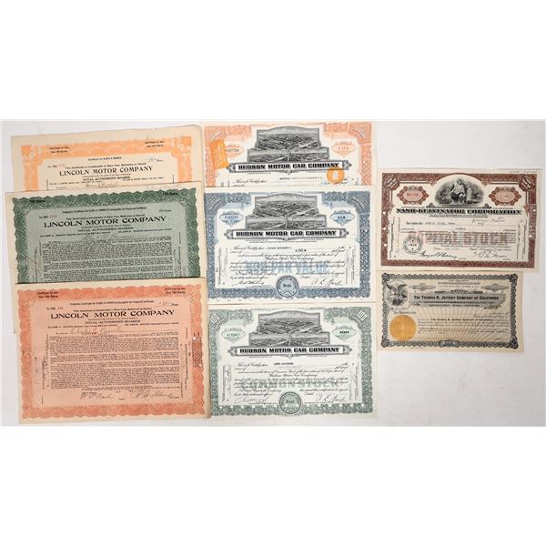Automotive Stock Collection, 8, 1920-54 [192732]