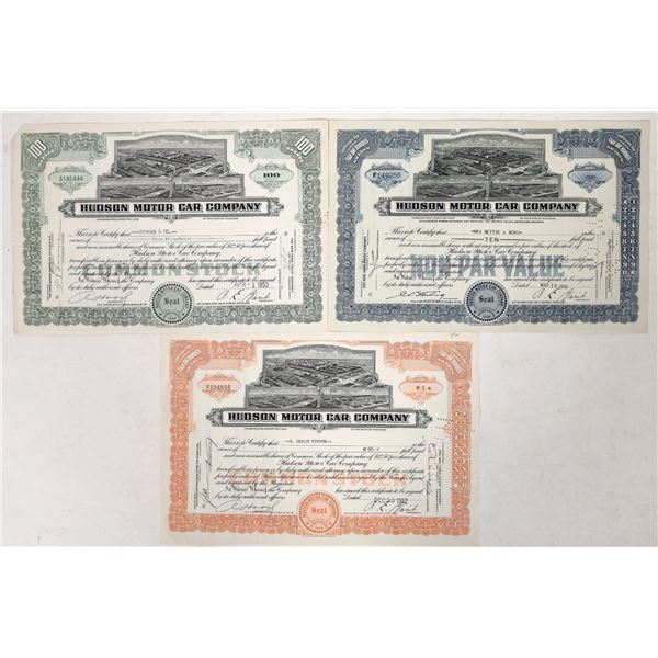 Hudson Motor Car Stocks, 1940-53, Unique Set? [192742]