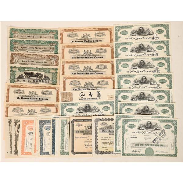 US Automobile Stock Assortment, New and Old [190977]