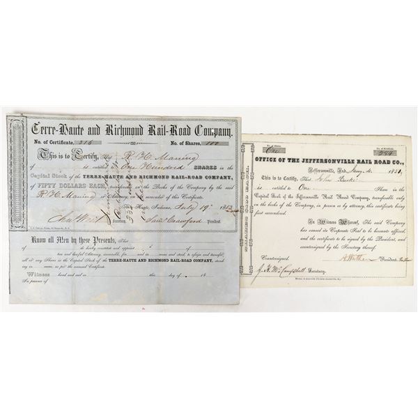 Indiana RR Stock Pair [193019]