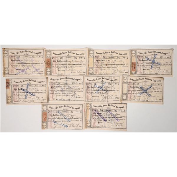 Somerville Horse RR Stocks, 10, 1866-89 [192611]