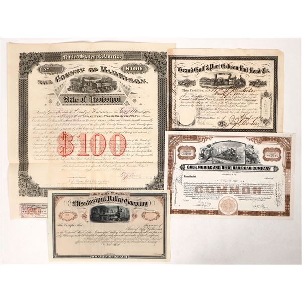 Mississippi RR Stocks & Bond, 4 [192332]