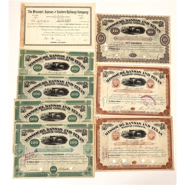 Missouri, Kansas and Eastern RW Stock Group, 8, 1879-92 [192619]