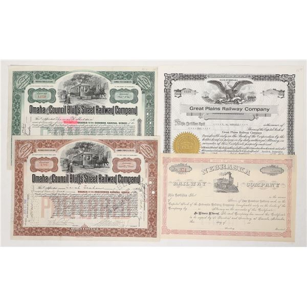 Nebraska RR Stocks, 4 [192339]