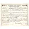 Image 1 : Cape Fear and Cincinnati Railway Trustees' Certificate, 1892, Rare [192069]