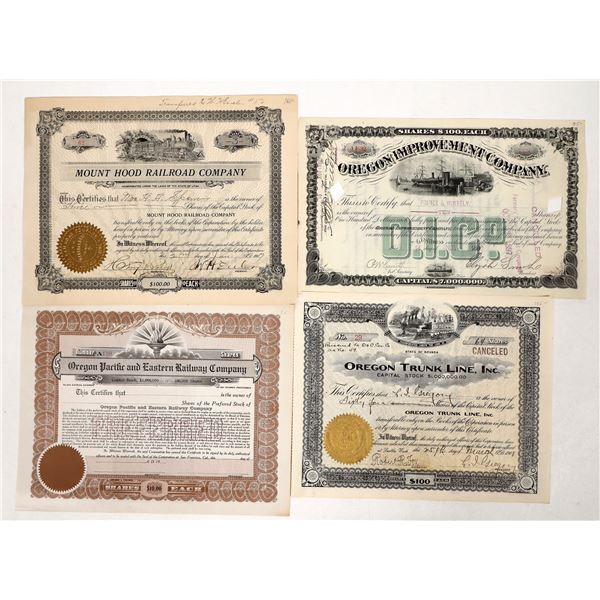 Oregon Railroad Stocks, 4 [192077]