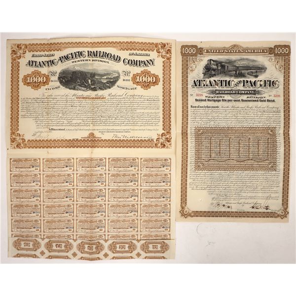Atlantic & Pacific Railroad Bonds, 1880-1887 [192957]